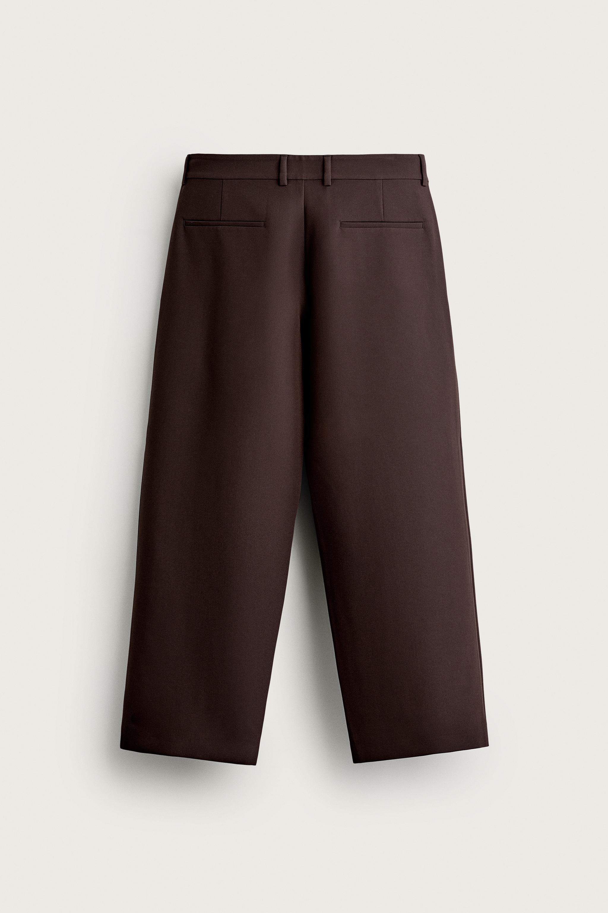 PANTALON COUPE DÉCONTRACTÉE À PLIS