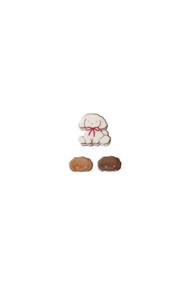 3-PACK OF DOG HAIR CLIPS - Brown by Zara