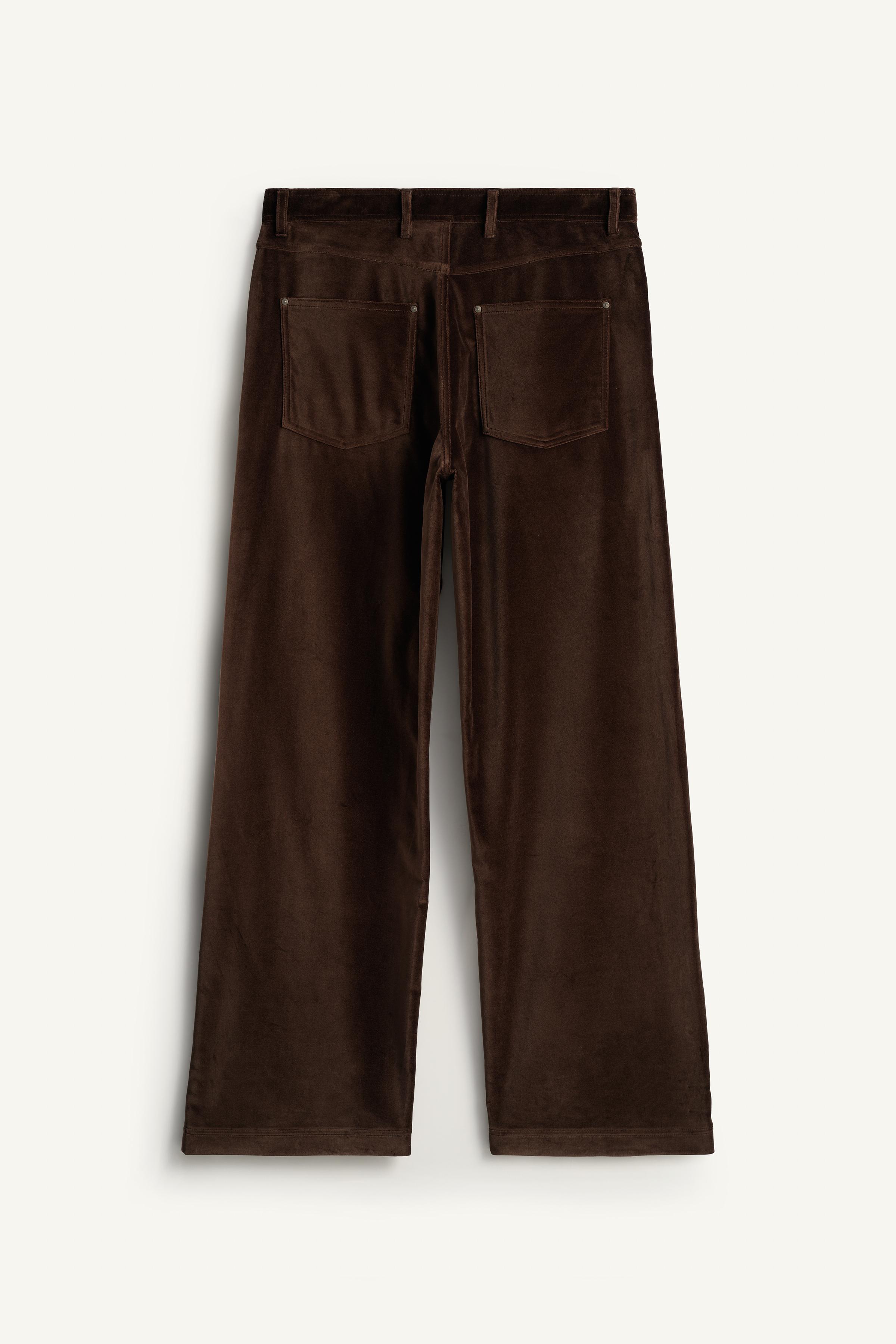 PANTALON COUPE DROITE DÉCONTRACTÉE VELOURS