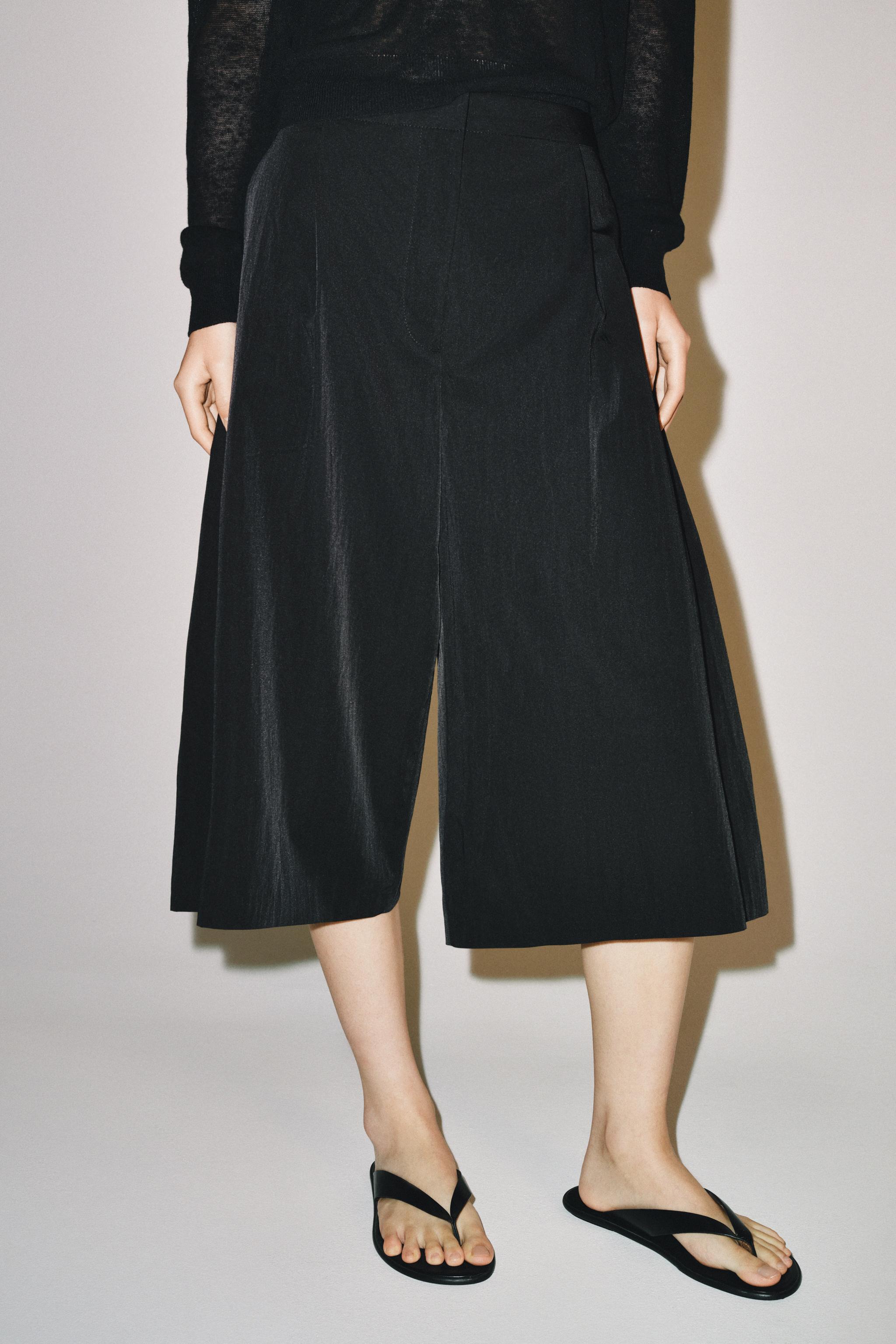 Zara ZW COLLECTION TEKNİK BERMUDA görsel 5