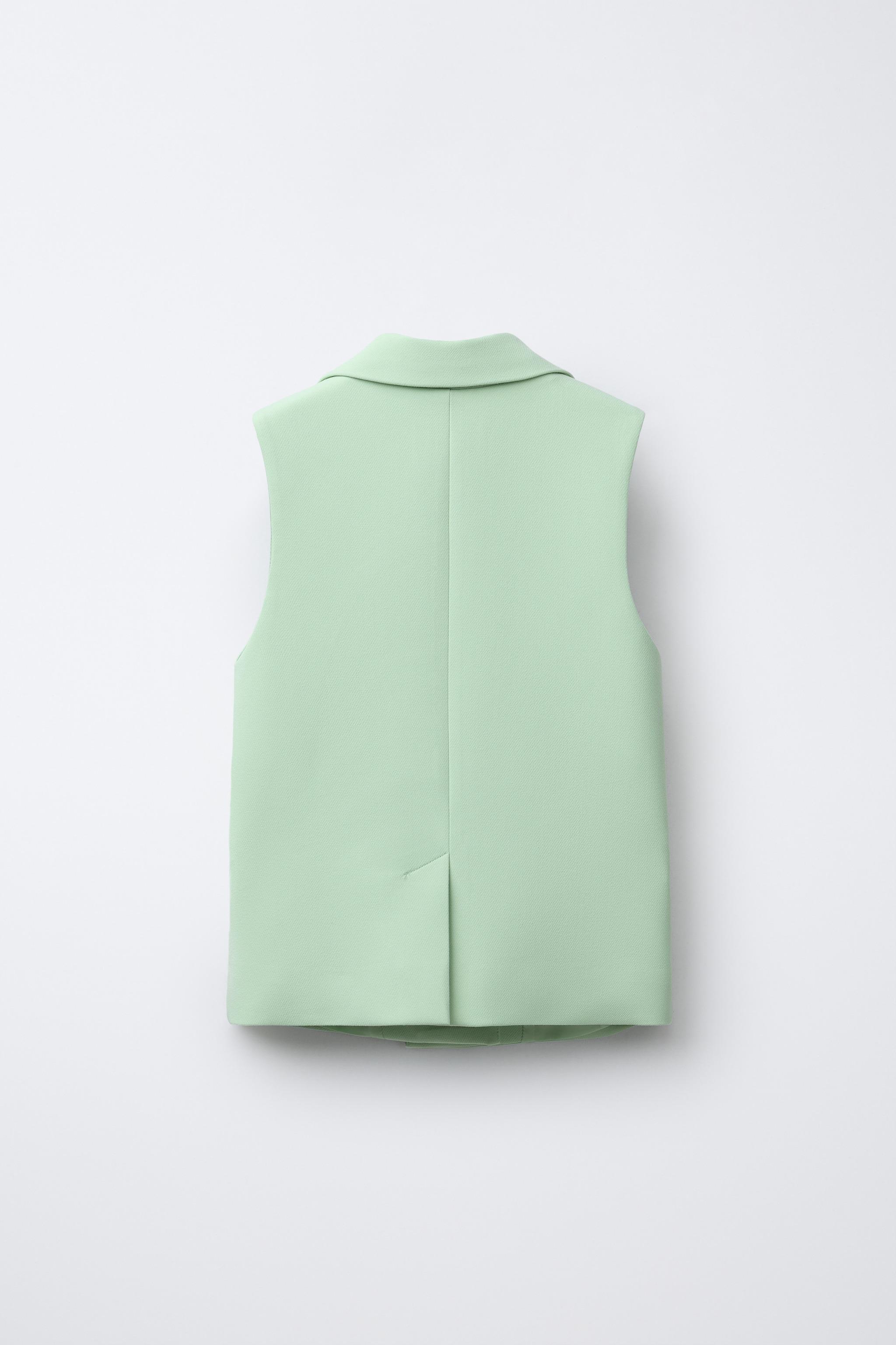 GILET LONG BOUTON BIJOU