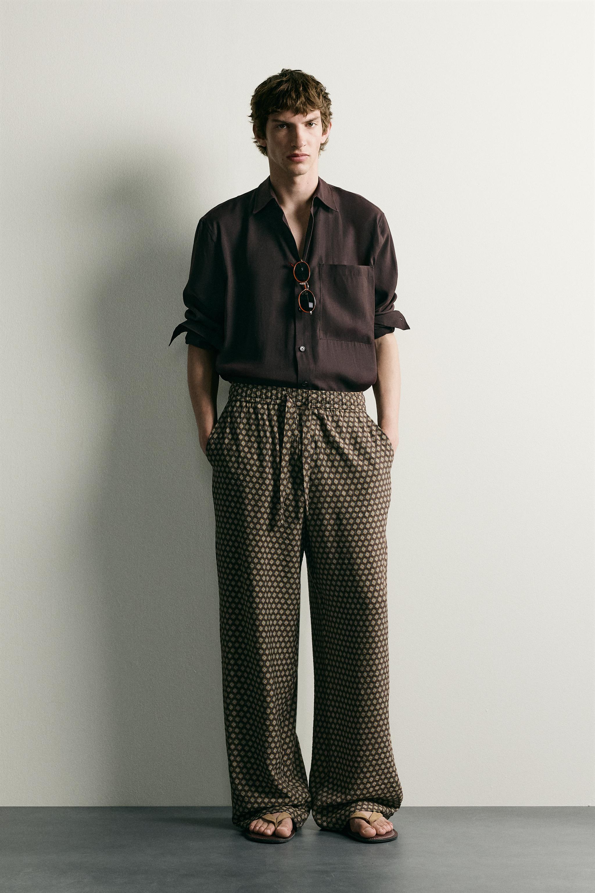 PRINTED JOGGER WAIST PANTS