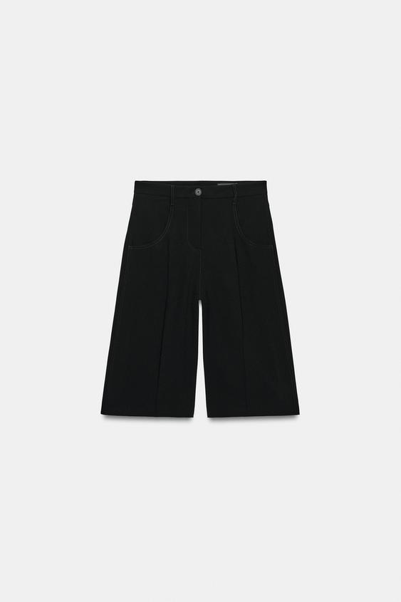 ZW COLLECTION POCKET BERMUDA SHORTS - Black by Zara - Image 0