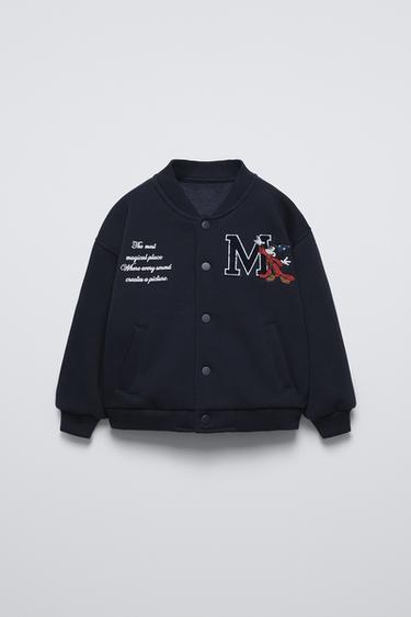 MICKEY MOUSE FANTASIA © DISNEY PLUSH BOMBER JACKET - Dark navy by Zara - Image 1