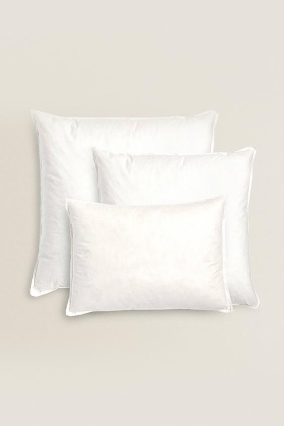 FEATHER CUSHION FILLING COTTON COVER White ZARA United Kingdom