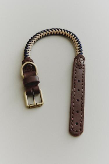 COLEIRA DE CORDA PARA ANIMAIS DE ESTIMAÇÃO - Azul da Zara