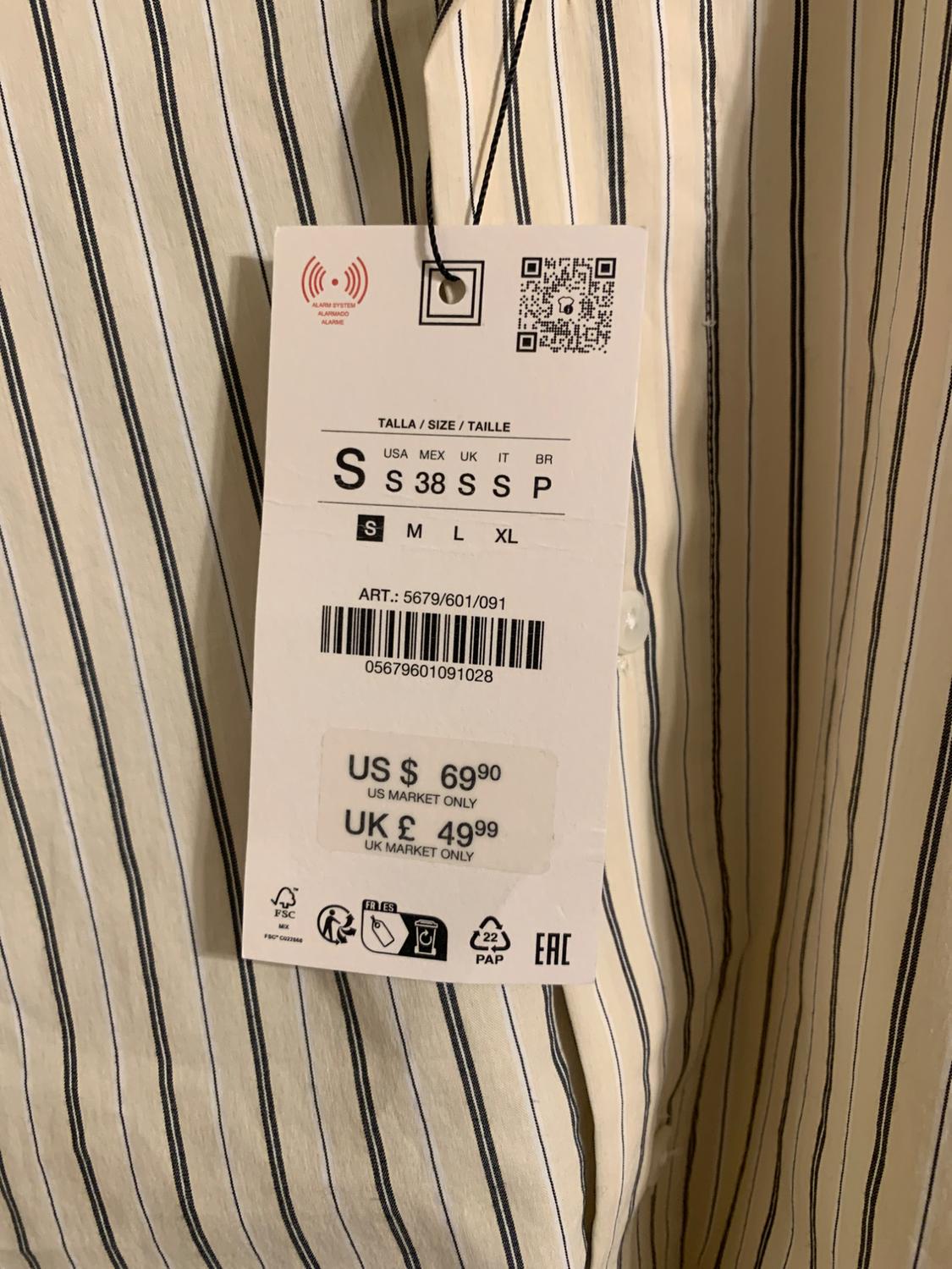 ZARA MENS LONG SLEEVE STRIPPED SHIRT - Image 2