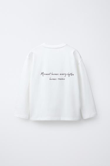T-SHIRT PHOTOGRAPHIE BALLET. - Blanc cassé de Zara - Image 1