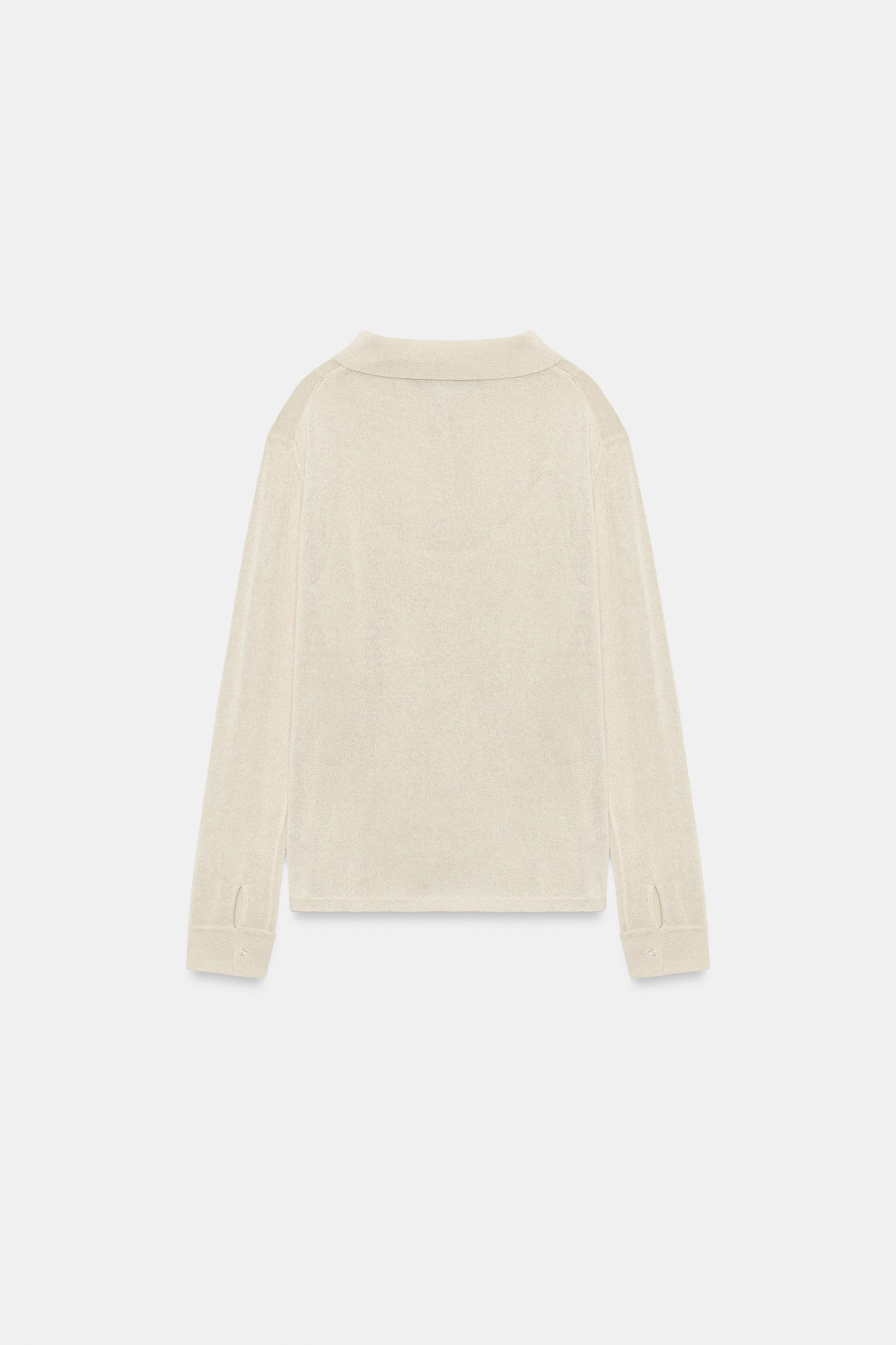 GILET POLO EN MAILLE AVEC TOP INTÉRIEUR