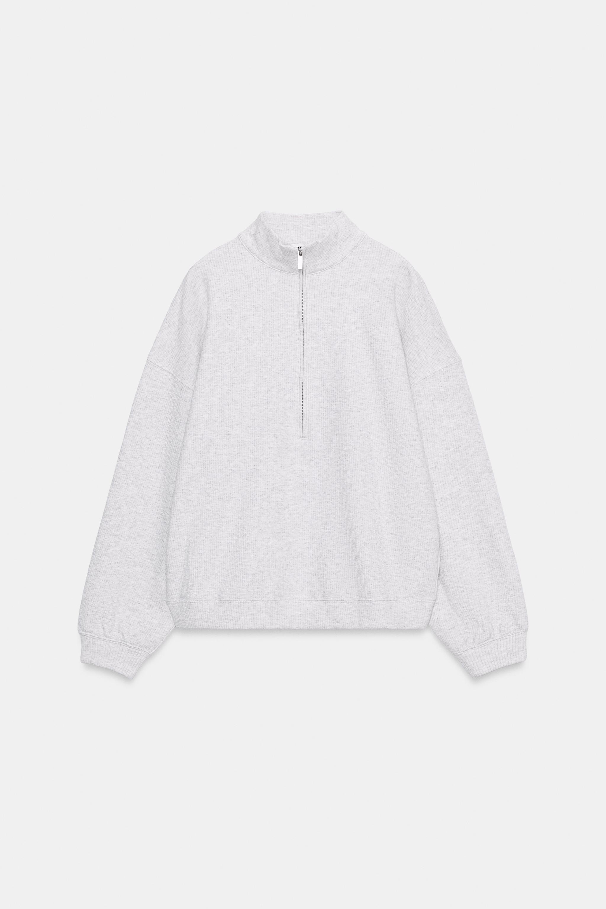 Zara FERMUARLI SWEATSHIRT görsel 4