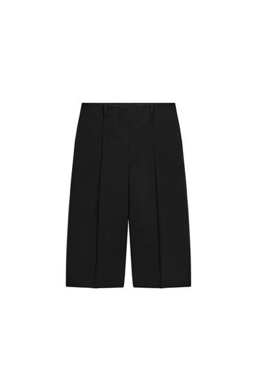 ZW COLLECTION BERMUDA-SHORTS MED LÆG - Sort fra Zara