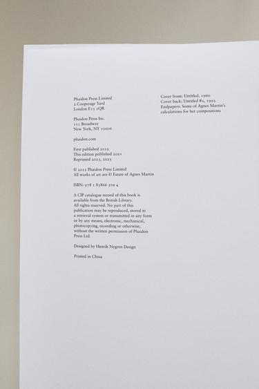 AGNES MARTIN: PAINTINGS, WRITINGS, REMEMBRANCES BOOK - Blue by Zara - Image 3