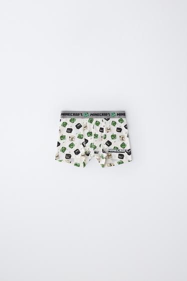 6-14 ANS/ LOT DE DEUX BOXERS MINECRAFT © MOJANG AB. ™ - Vert / Écru de Zara - Image 2