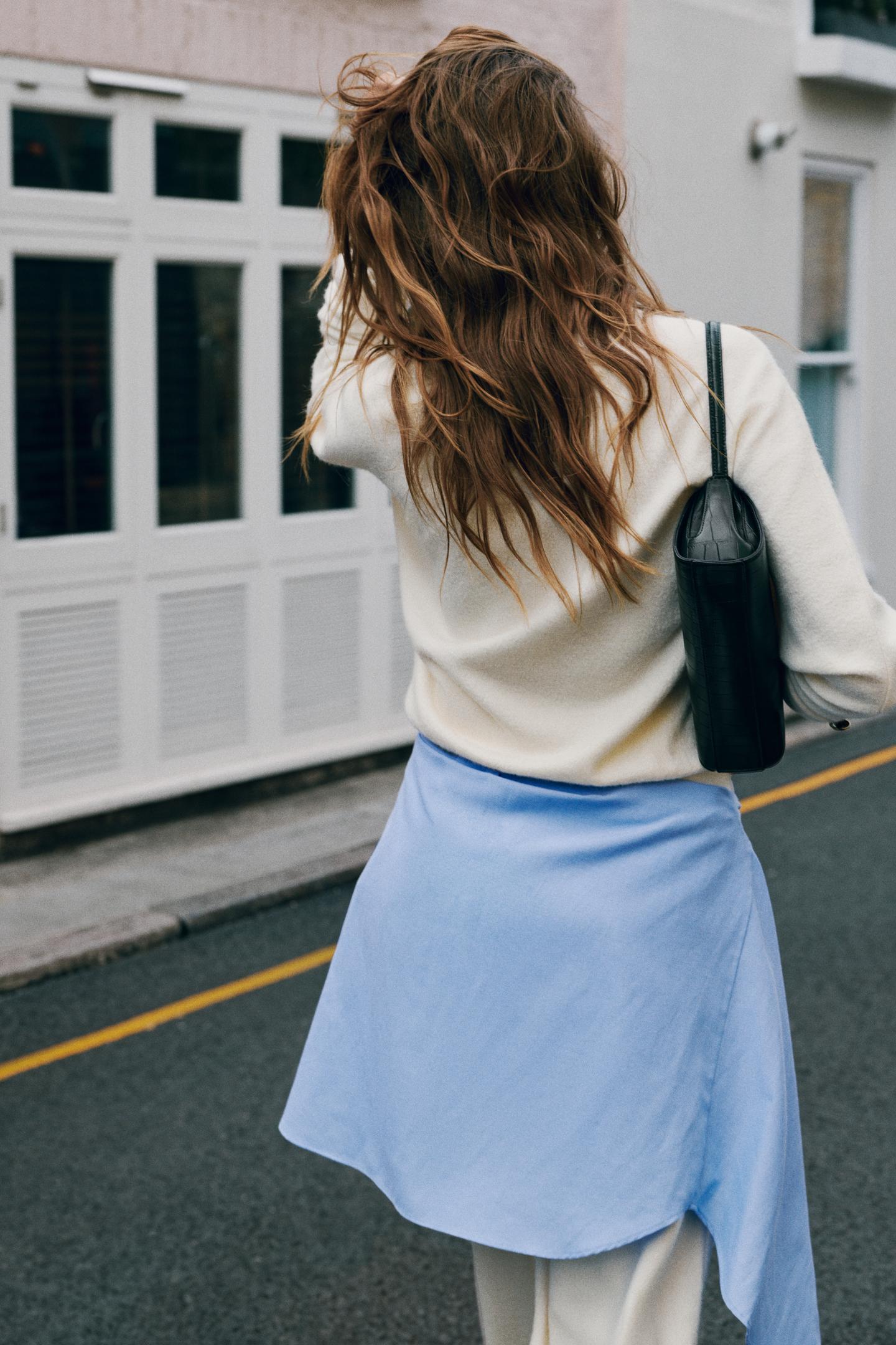 Женский топ Zara Soft, цвет: Экрю — фото 4