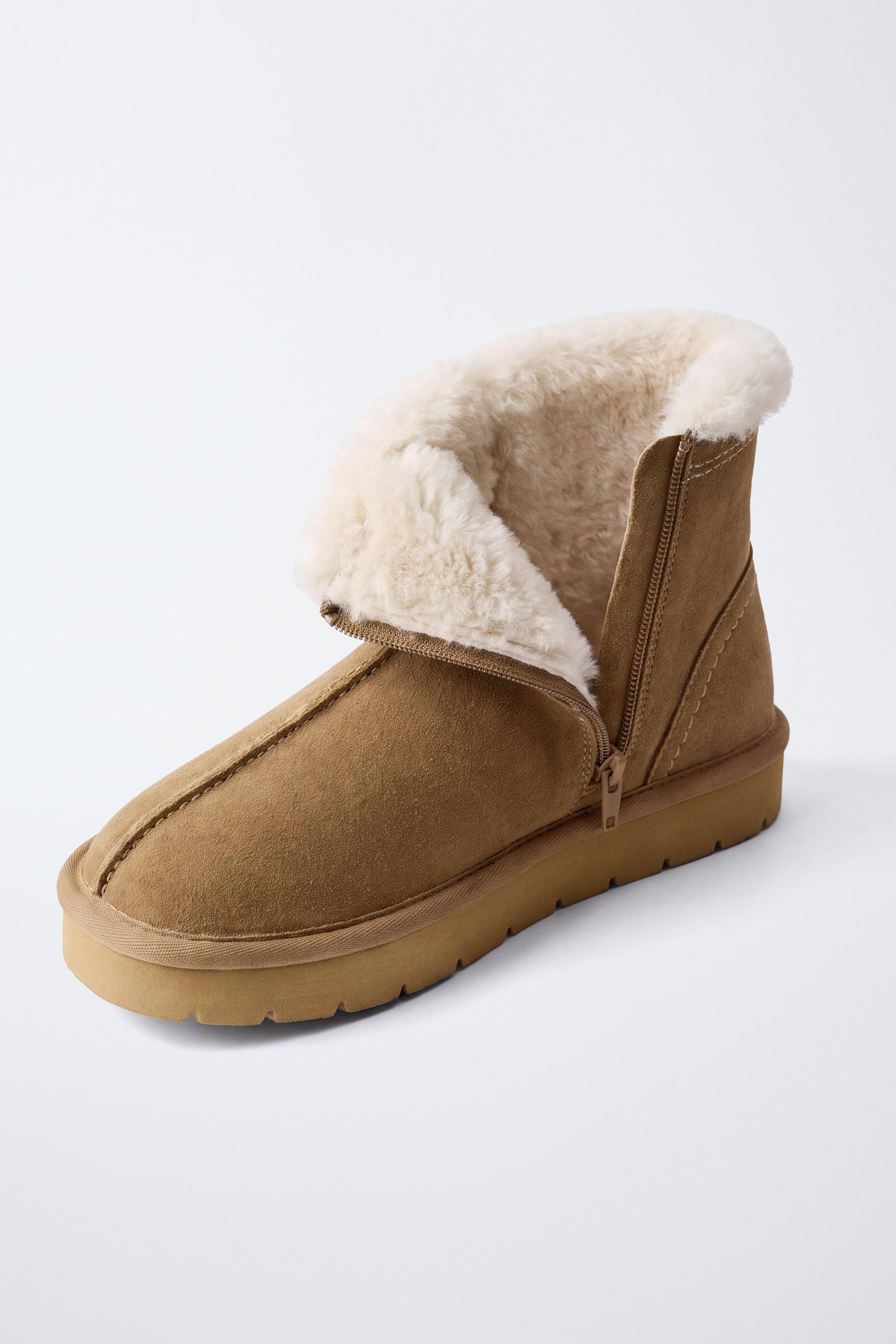 BOTTINES EN CUIR DOUBLÉES