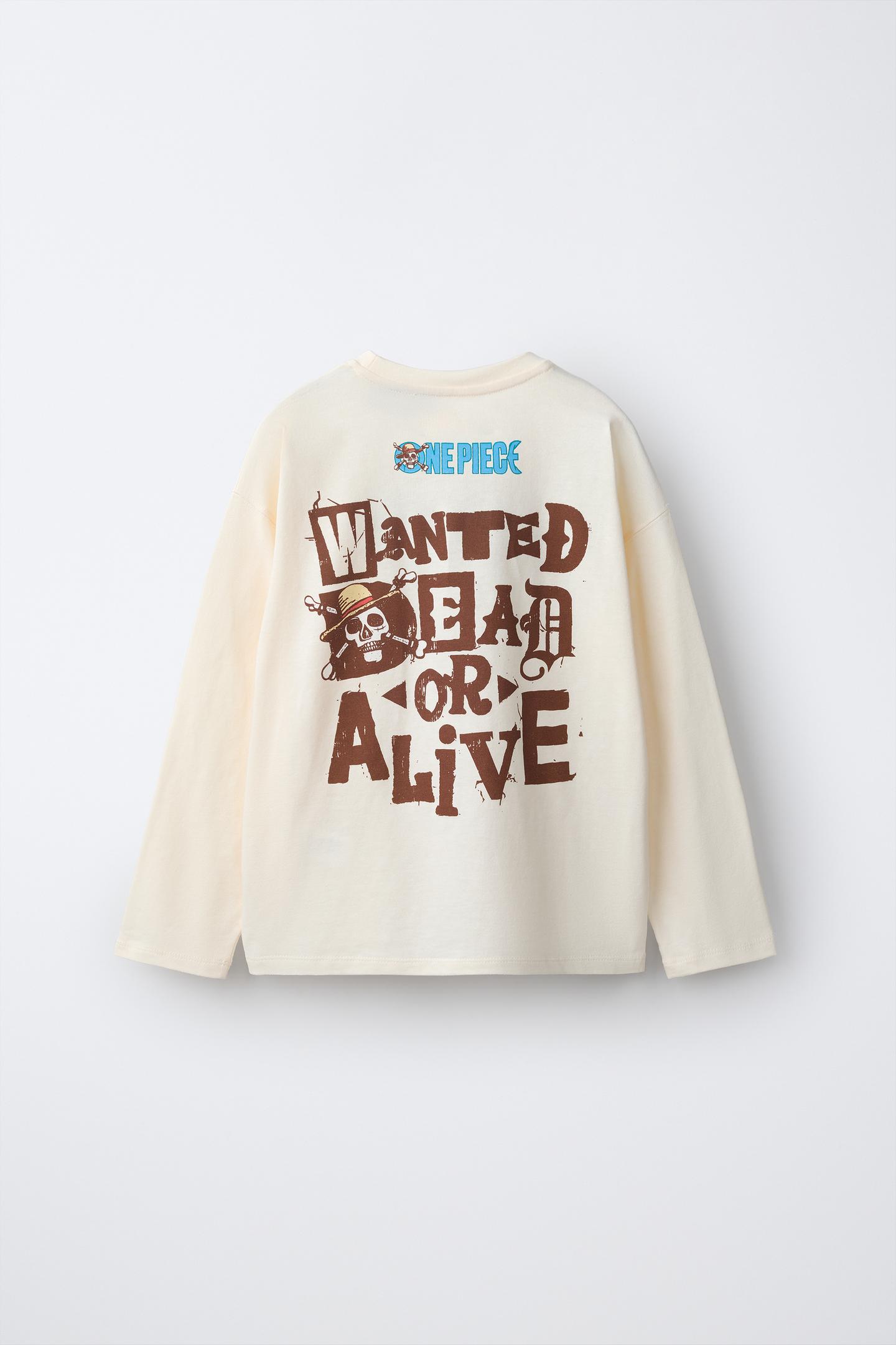 Детская футболка Zara One Piece Netflix © Print, цвет: Белый — фото 2