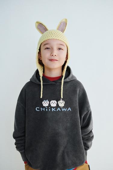 FADED HOODIE CHIIKAWA © NAGANO - Anthracite grey by Zara
