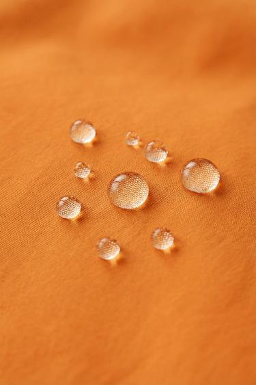 Zara LOGO WINDBREAKER RAINCOAT - Orange