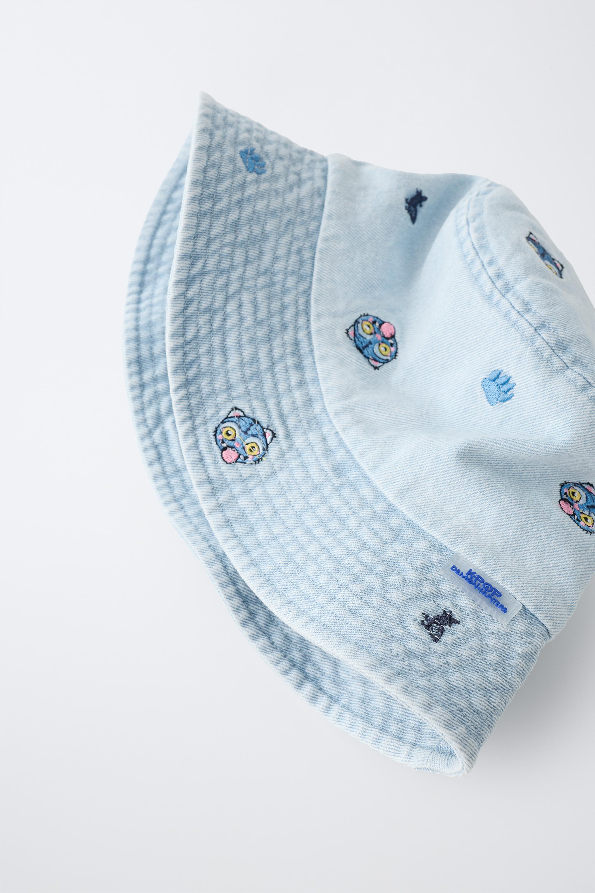 Детские головные уборы Zara KPOP DEMON HUNTERS™ NETFLIX © DENIM BUCKET HAT — фото 4