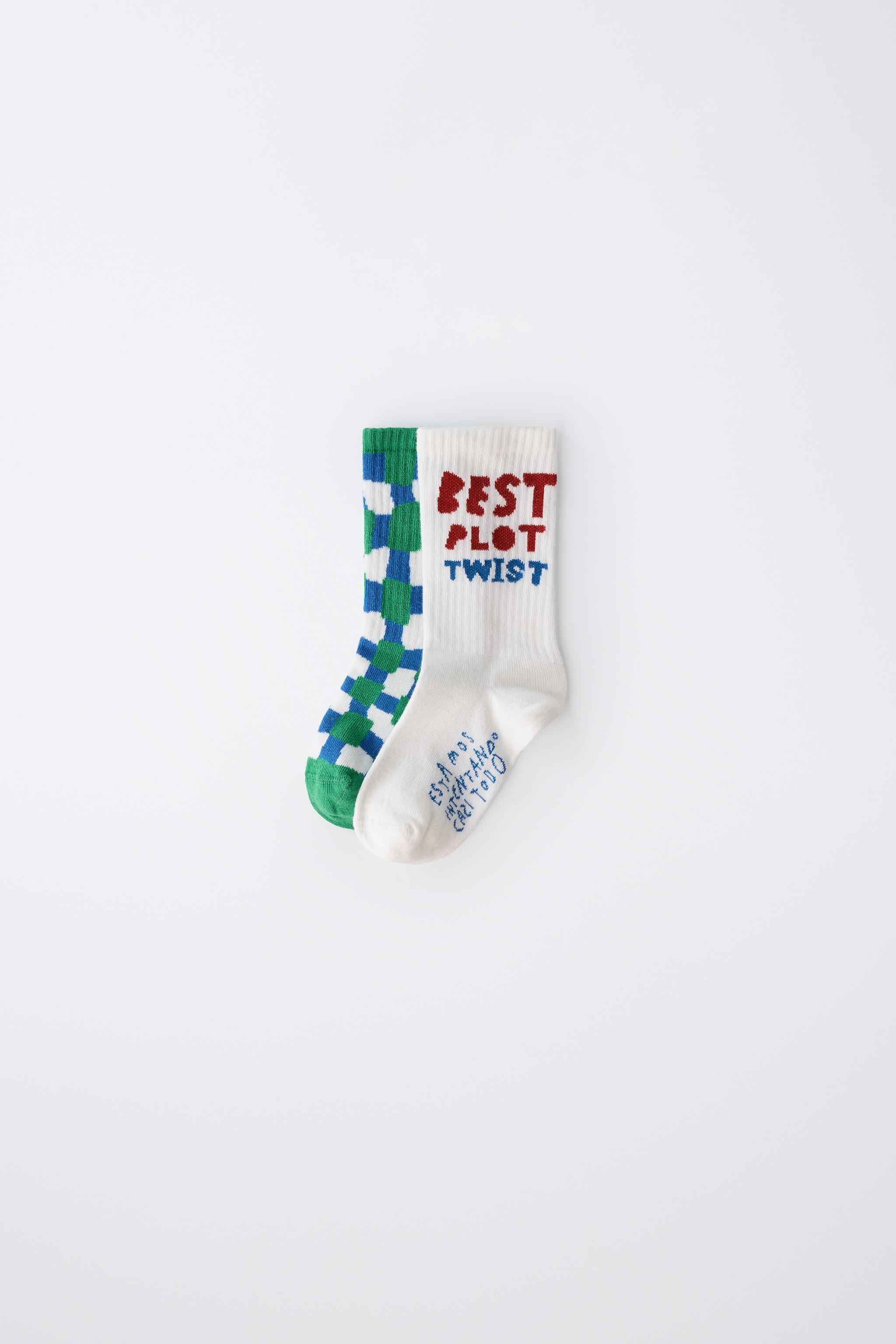 TWO-PACK OF CLARA CEBRIAN © PRINT MID-CUT SOCKS