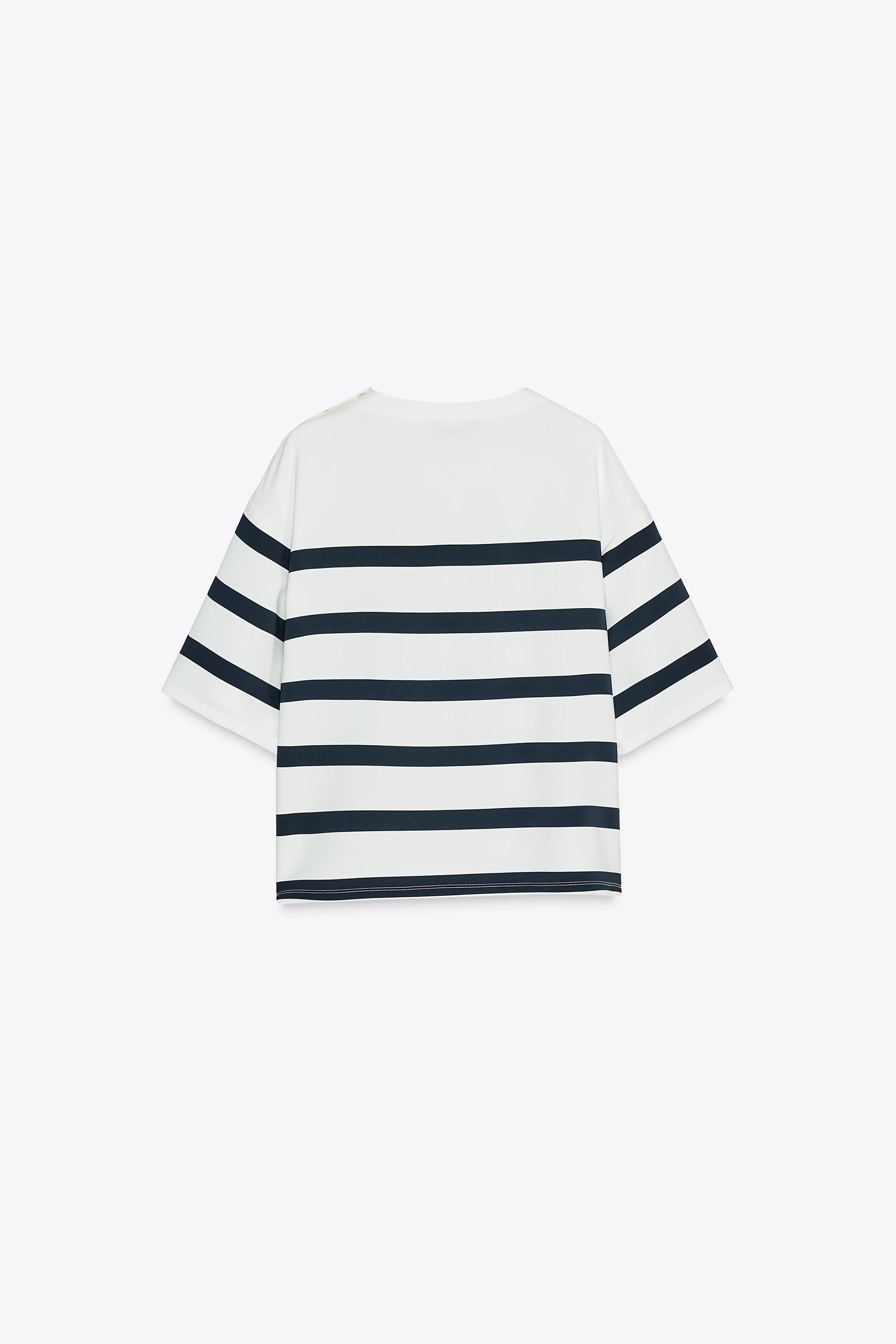 【ZARA】ショートスリーブストライプトップス 2702/205/060 02702205060-e2.jpg?ts=