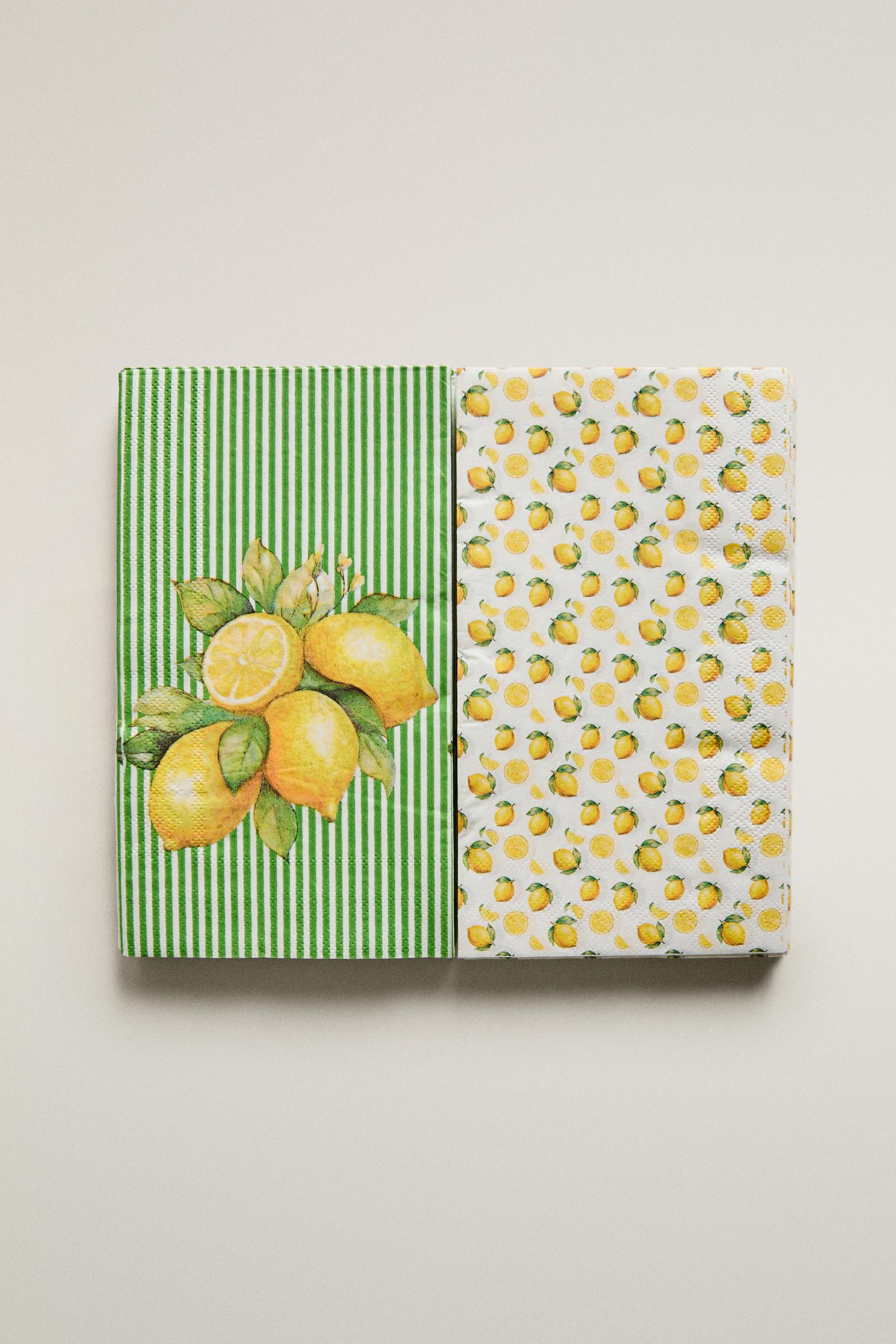 LEMON PAPER NAPKINS PACK (PACK OF 30)
