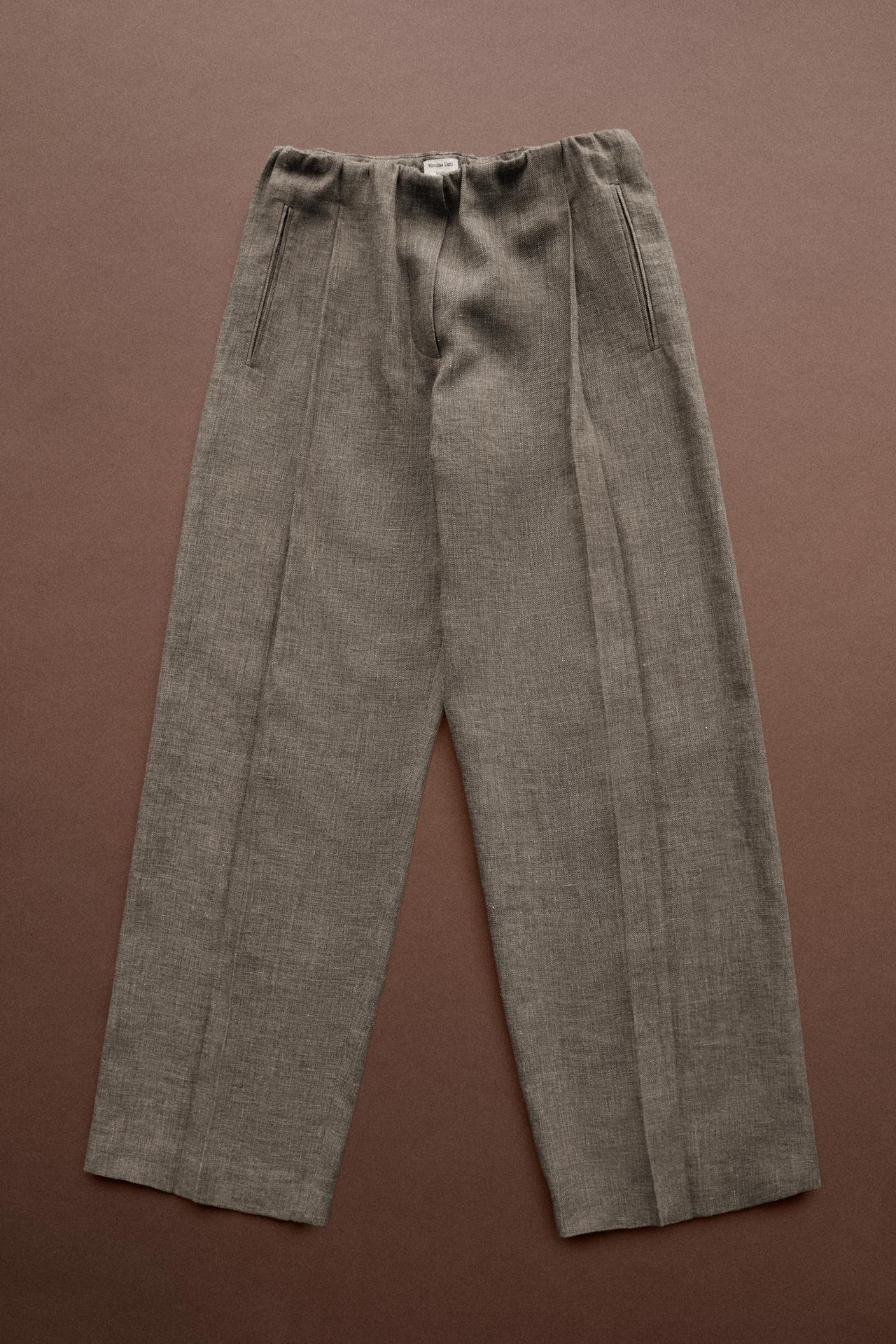 Flecked detail pants - STUDIO — Greenish