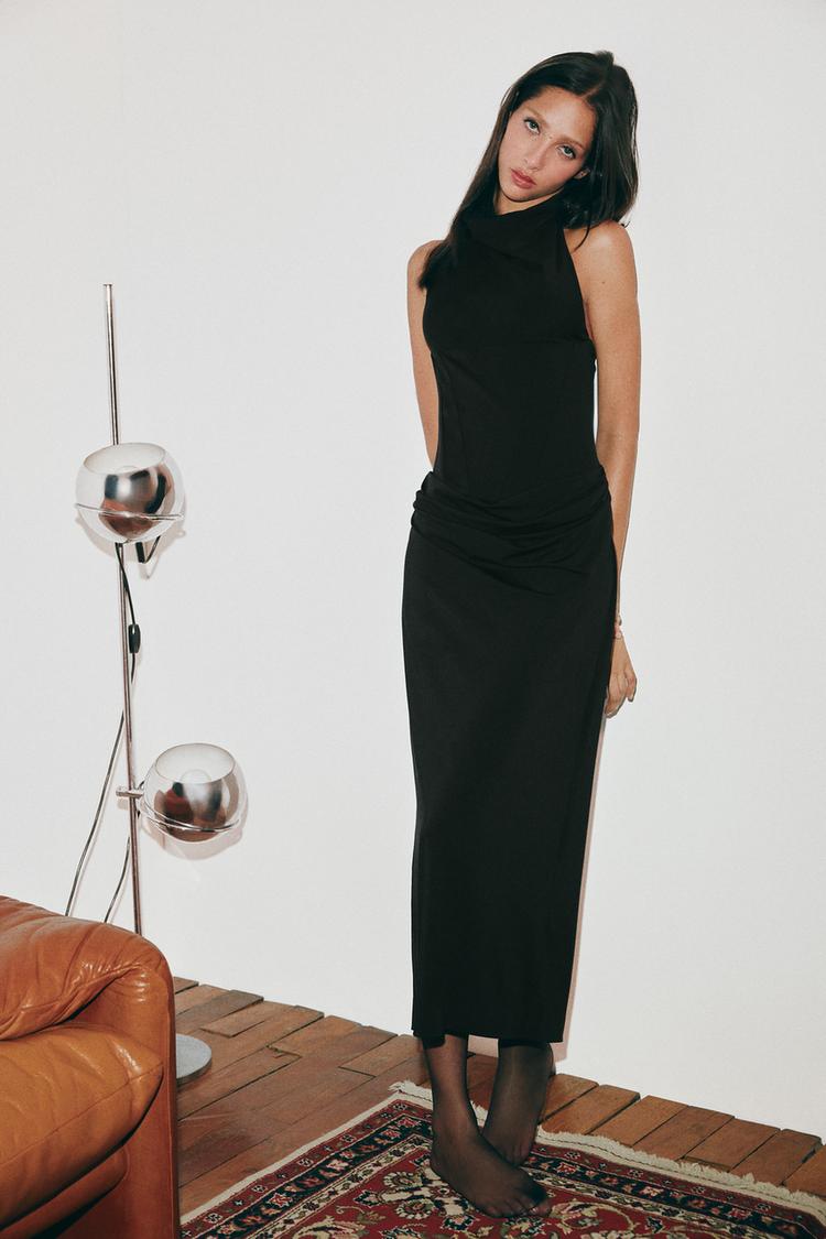 Vestido halter corse