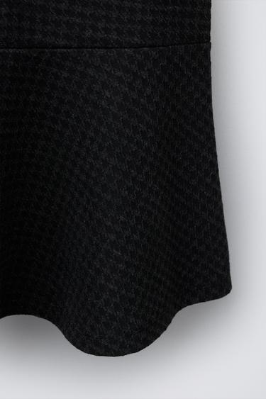 HOUNDSTOOTH DRESS - Black / White by Zara - Image 3