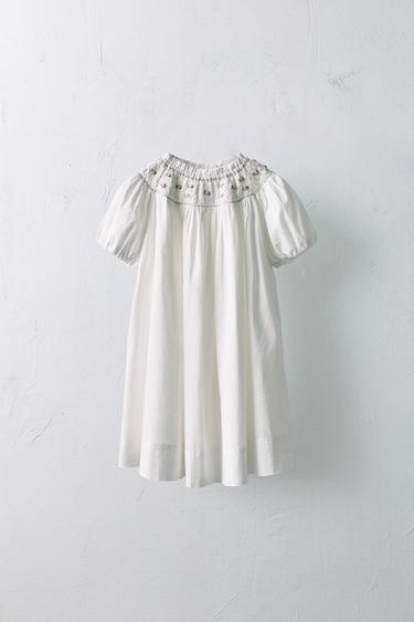 AGES 2-5/ LIMITED EDITION EMBROIDERED FLORAL DRESS - White by Zara