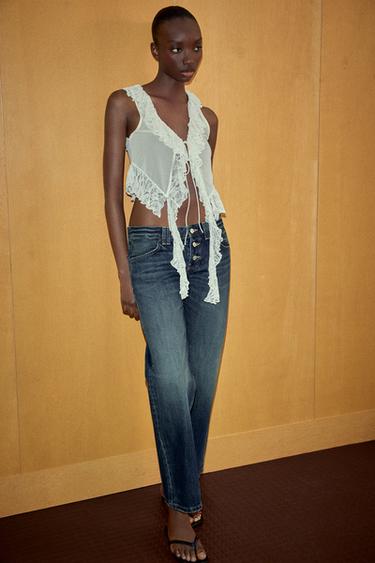 ТОП СО ТАНТЕЛА И КАРНЕРИ - Екру од Zara