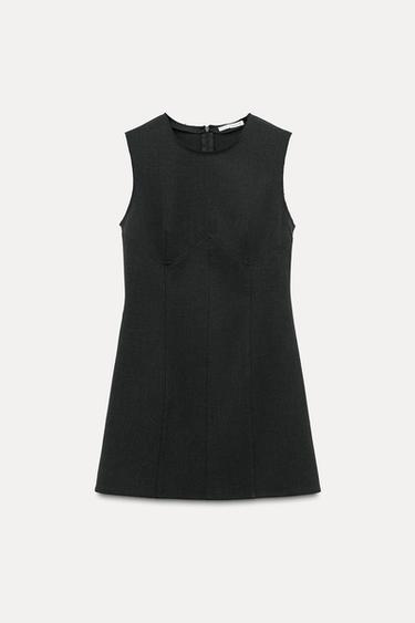SHORT DRESS - Grey by Zara - Image 4