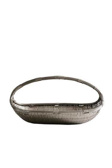 Zara WOVEN METAL BASKET LOW I COLIN KING - P