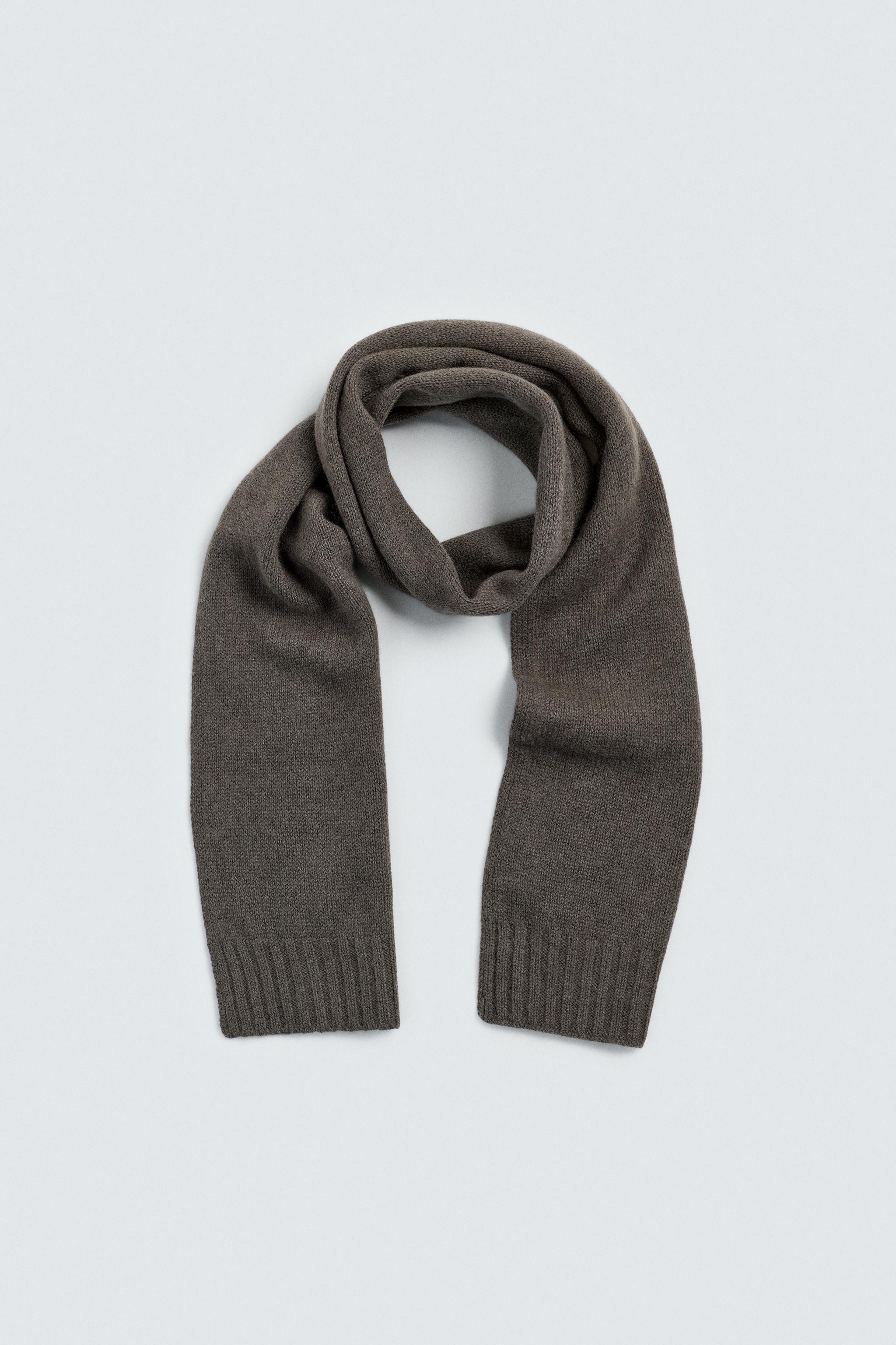 100% WOOL KNIT SCARF