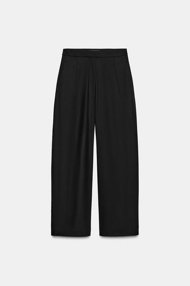 ZW COLLECTION FLOWING BALLOON TROUSERS - Black by Zara - Image 0