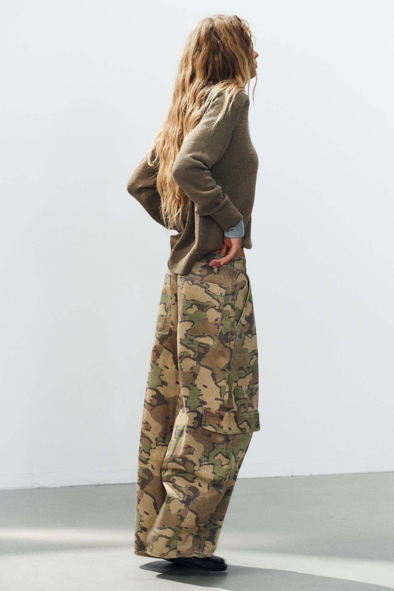 OVERSIZE CARGO PANTS — Khaki