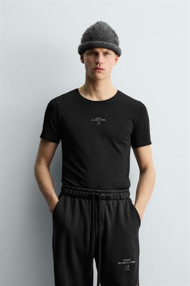 SLIM FIT X SR_A T-SHIRT - Black by Zara - Image 1