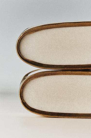 PACK JALADORES MÁRMOL OVALADOS (PACK DE 2) - Dorado de Zara