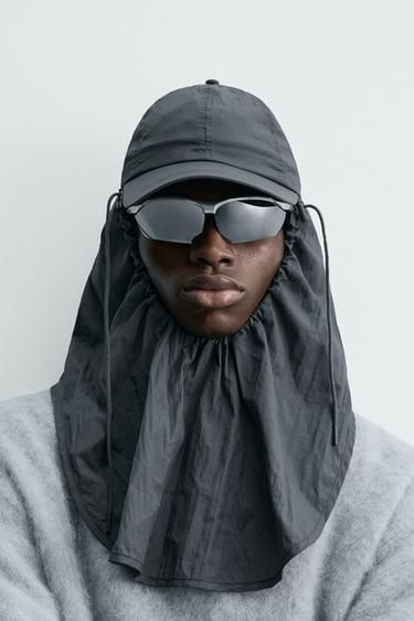 TECHNICAL HOODED CAP - Grey by Zara - Image 0