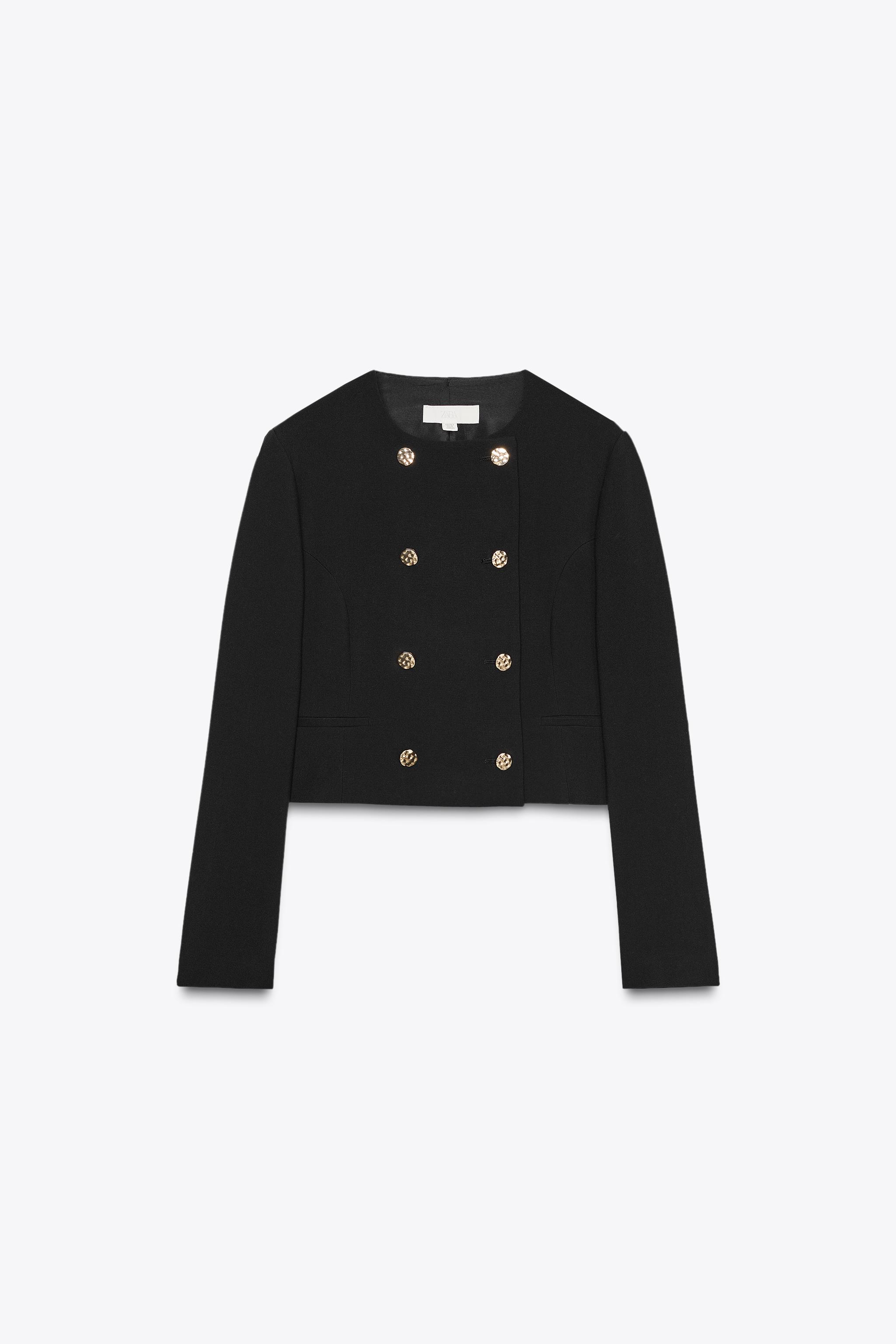 DOUBLE BREASTED SHORT BLAZER