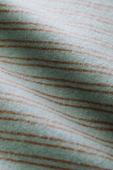 KIDS' STRIPED FLANNEL DUVET COVER - Blue by Zara - Image 6