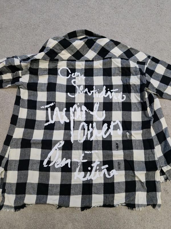 BLACK, WGITE FLANNEL SHIRT - Image 3