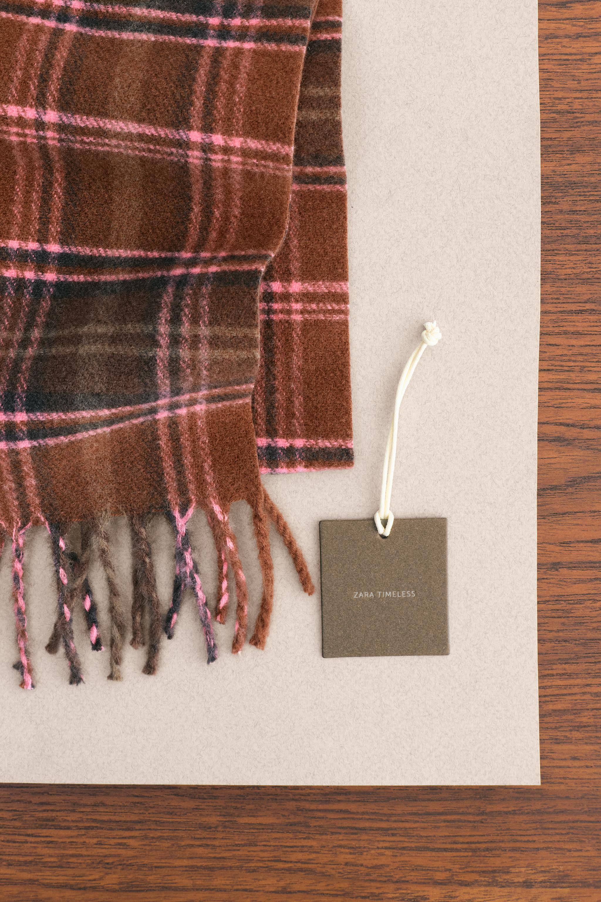 ZARA TIMELESS - ÉCHARPE À CARREAUX