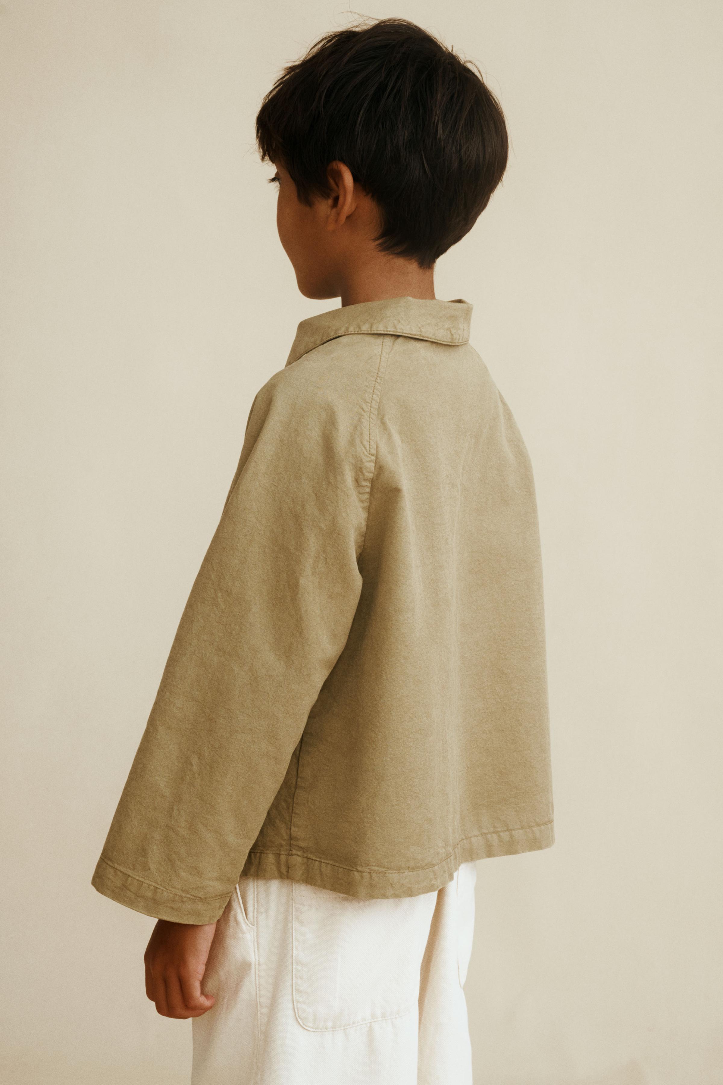 Детские куртки Zara SHORT TRENCH COAT CREATED BY CARAMEL LONDON X — фото 7
