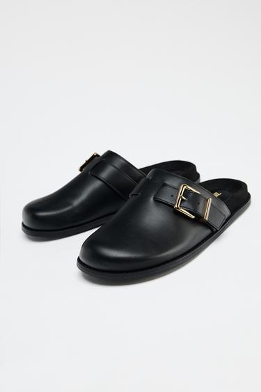 SABOTS À BOUCLE MÉTALLIQUE - Noir de Zara - Image 4
