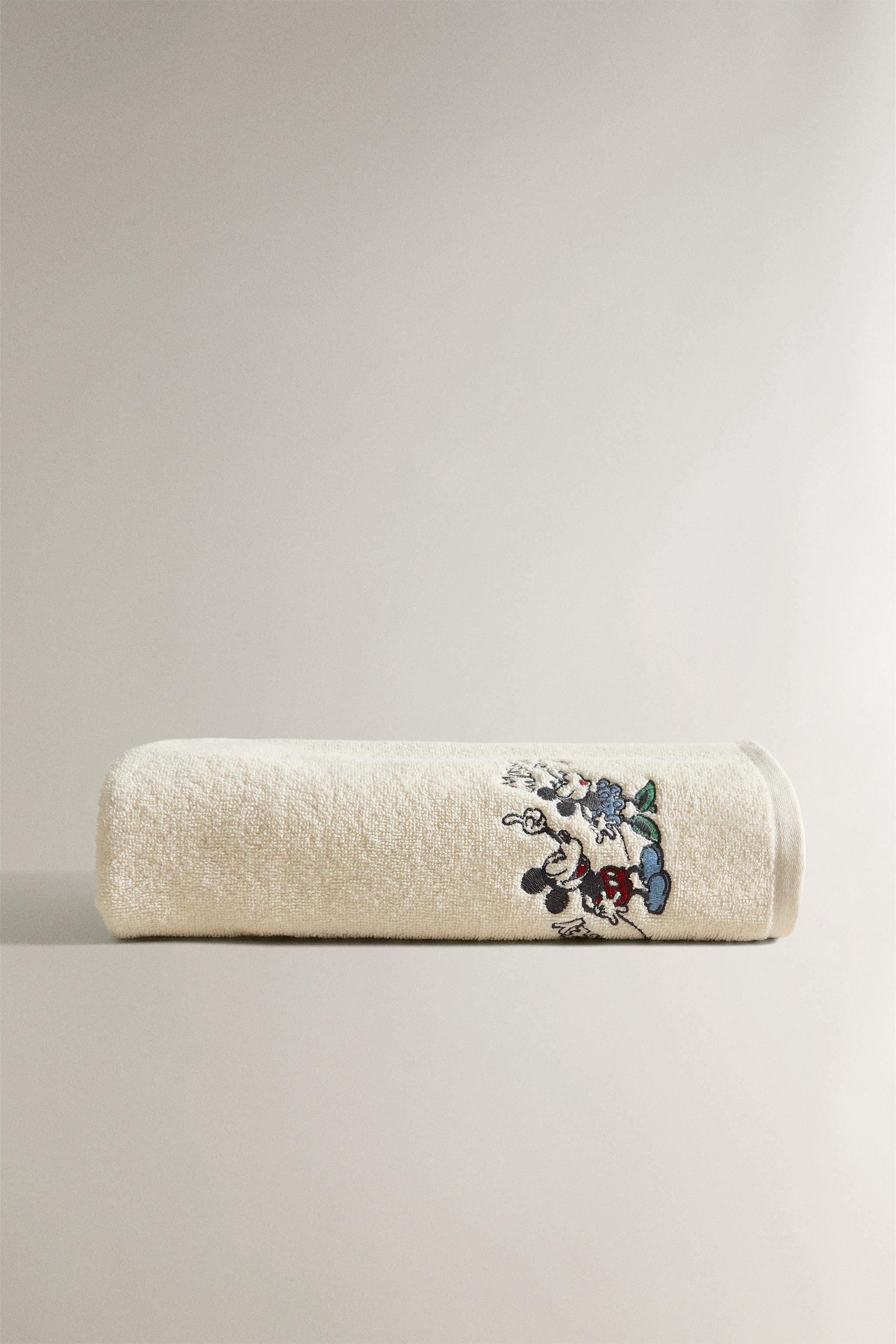 SERVIETTE DE BAIN ENFANT ÉPONGE MICKEY & MINNIE ©DISNEY