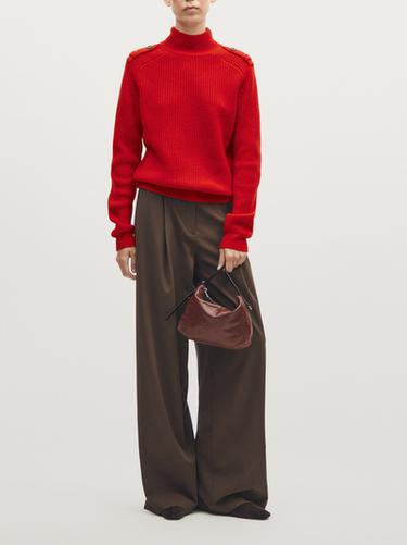 Bolso pequeño piel napa - Cuero de Zara