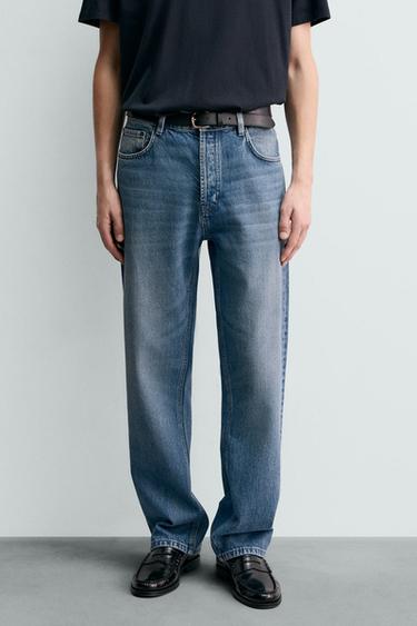 ORIGINS STRAIGHT-LEG BOOTCUT JEANS - Blue by Zara