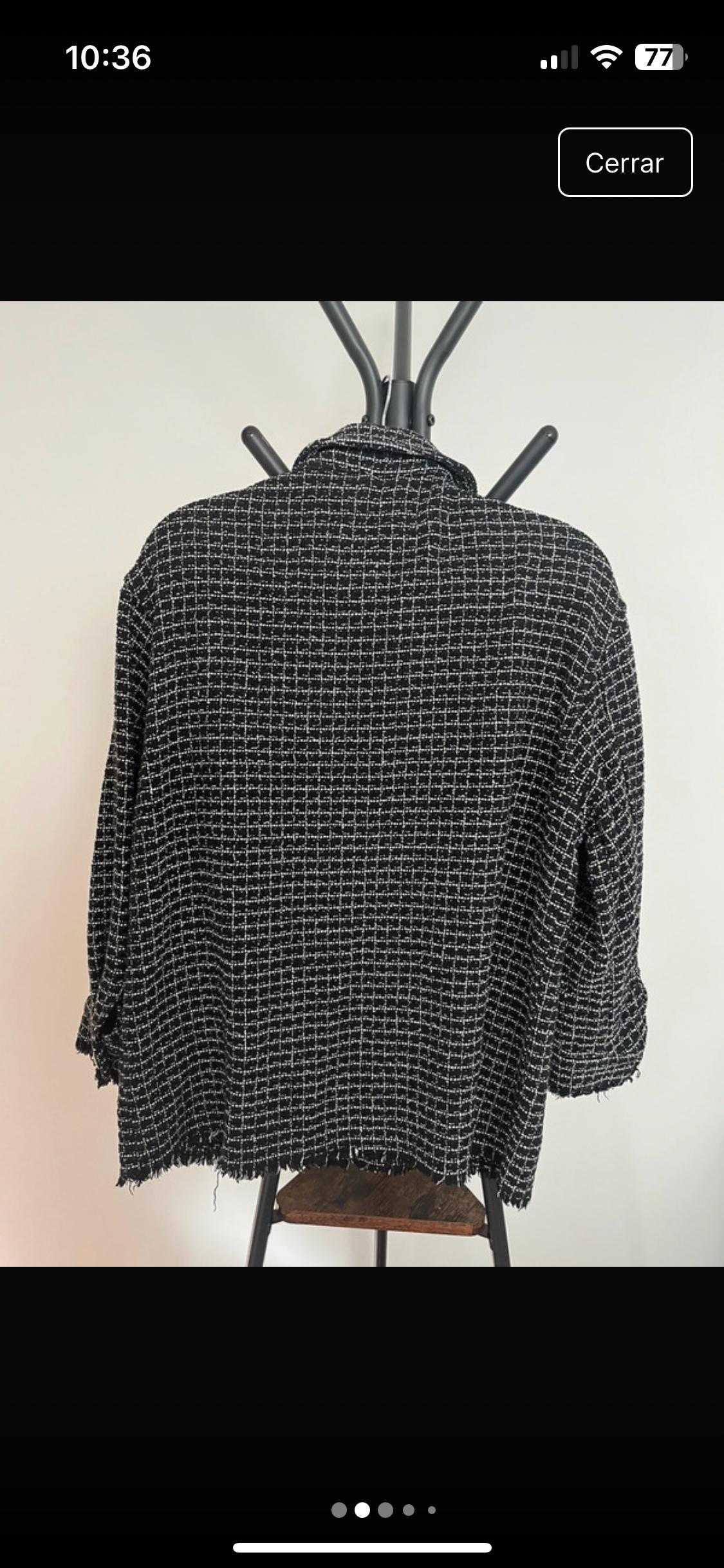 TEXTURED CHECK OVERSHIRT - Image 2