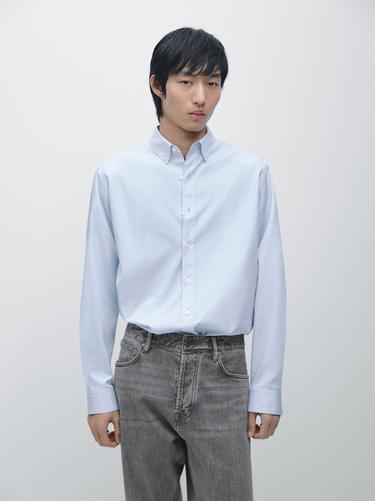 Camisa oxford regular fit - Raya verde de Zara
